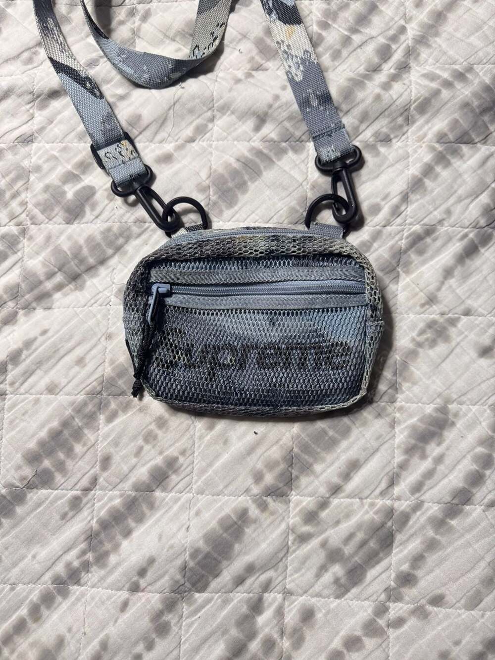 Supreme Small Shoulder Bag Blue Chocolate Chip Camo SS20